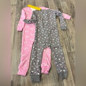 Hanes Baby Sleeper Pajamas Bundle 18–24 Months 2 Pack NWT